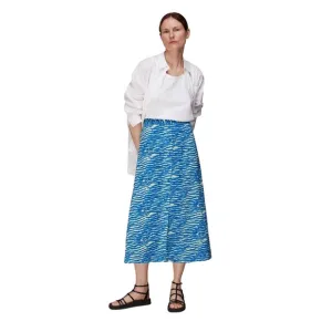 WHISTLES Seafoam Button Front Skirt