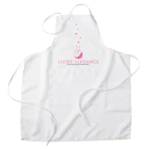 White Light Elegance Salon Apron. (Promotional)
