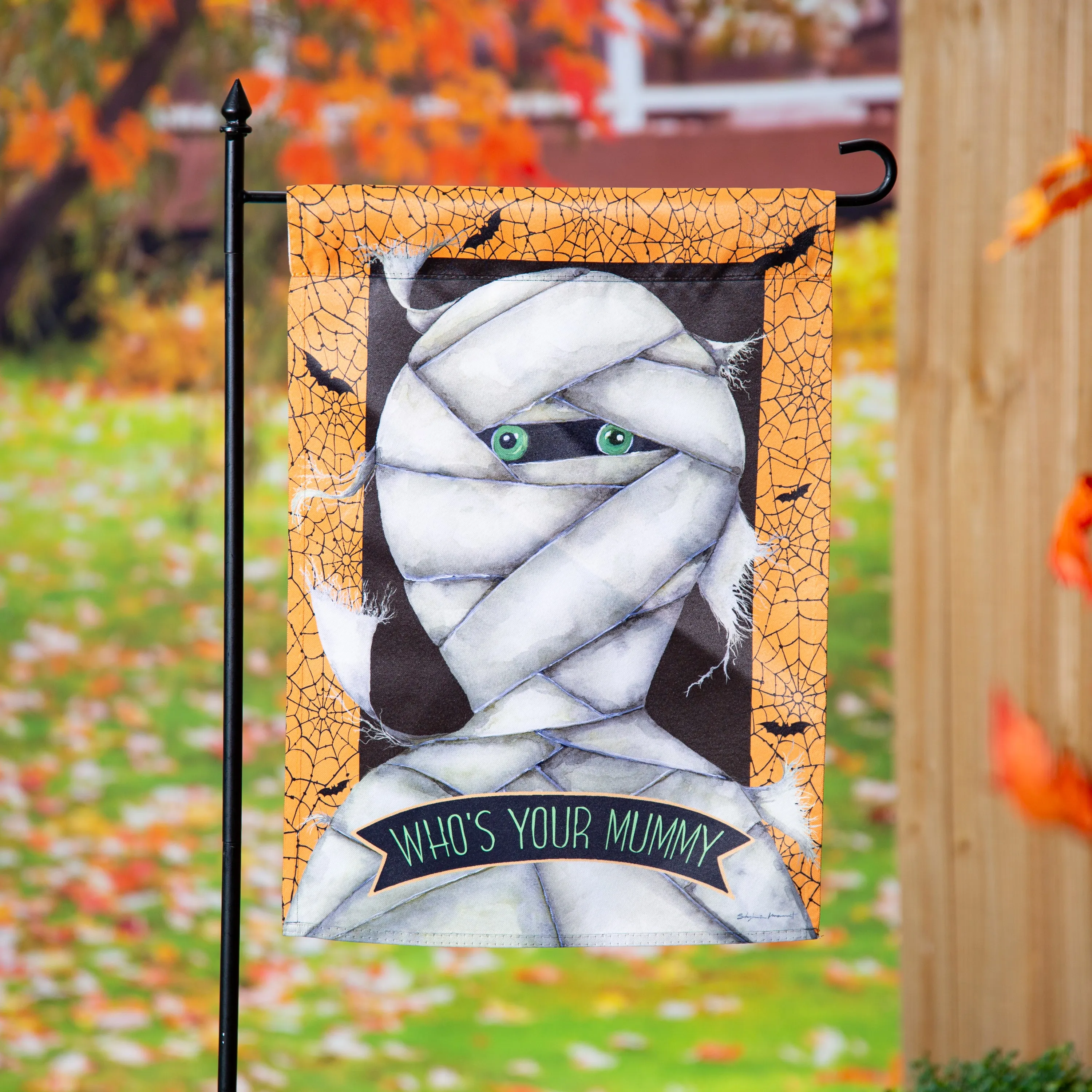 Who's Your Mummy Suede Garden Flag,14s11985