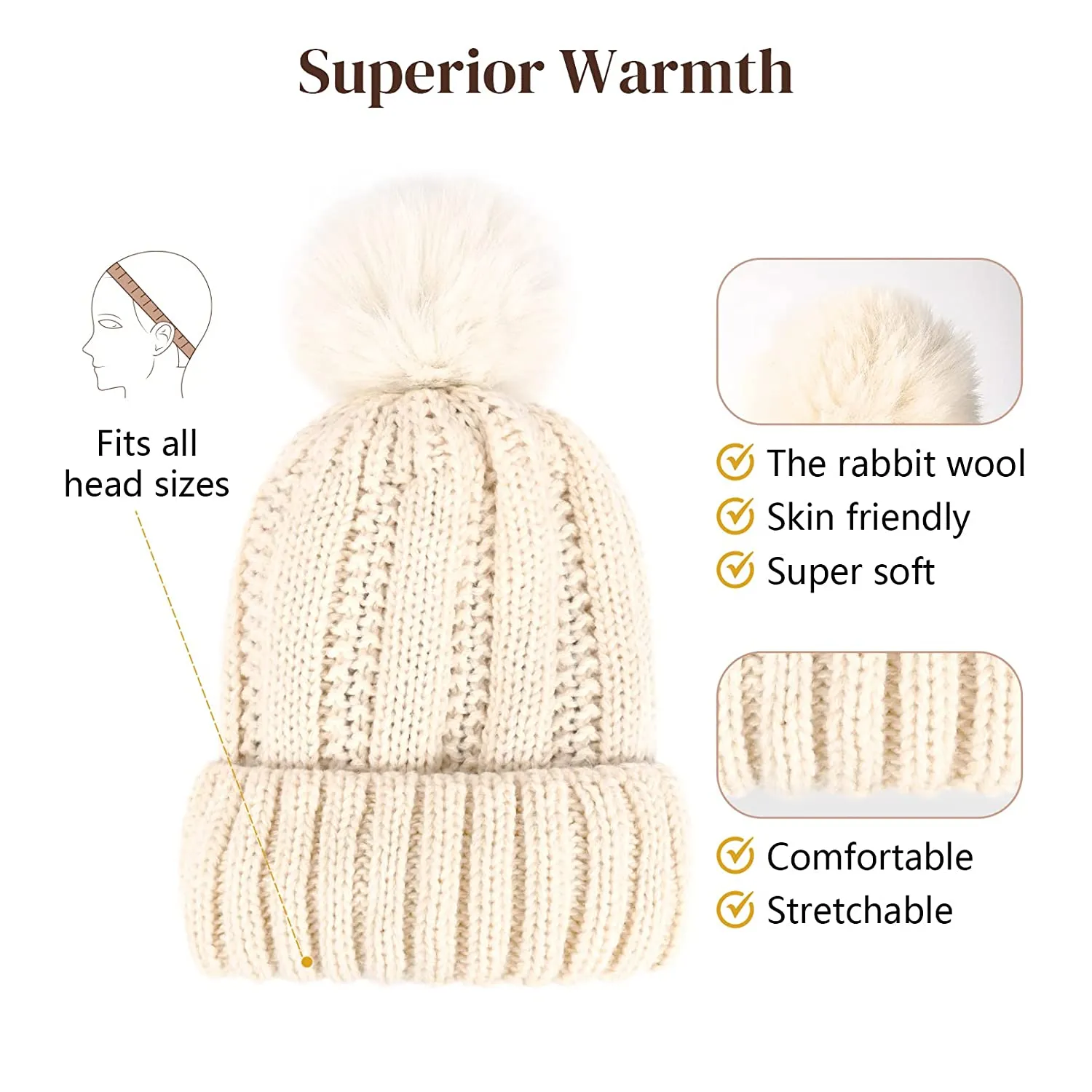 Wigyy  Ins Hot Hat Hair Extension Long Wavy Curly White Hat Wig