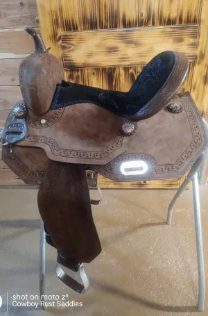 WILD O WEST BARREL SADDLE 15"