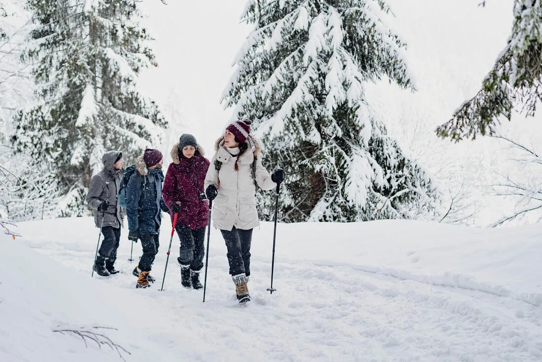 WOMEN'S WARM WATER-REPELLENT SNOW HIKING TROUSERS - SH500 MOUNTAIN