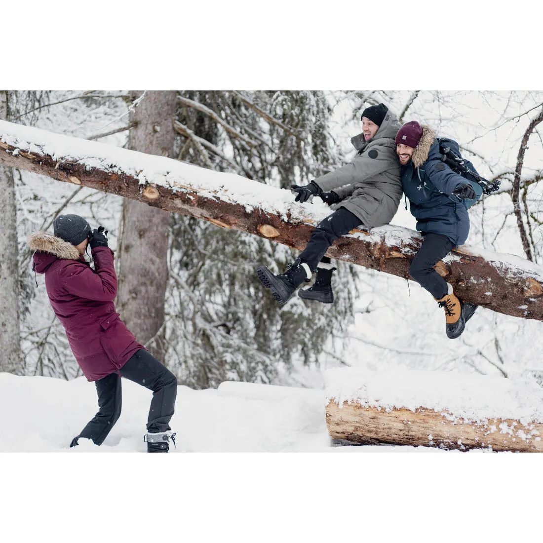 WOMEN'S WARM WATER-REPELLENT SNOW HIKING TROUSERS - SH500 MOUNTAIN
