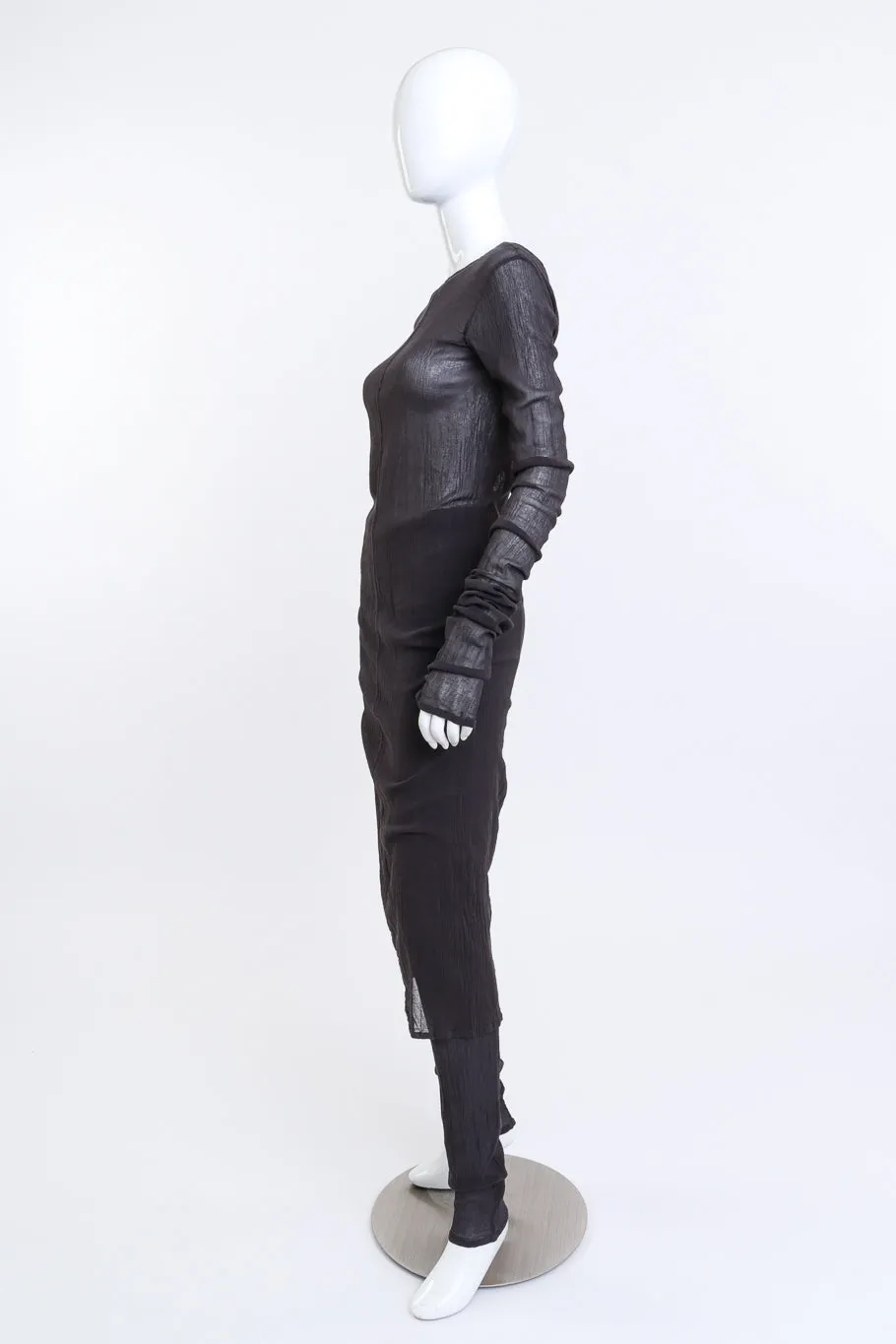 Woven Sheer Dress & Pant Set