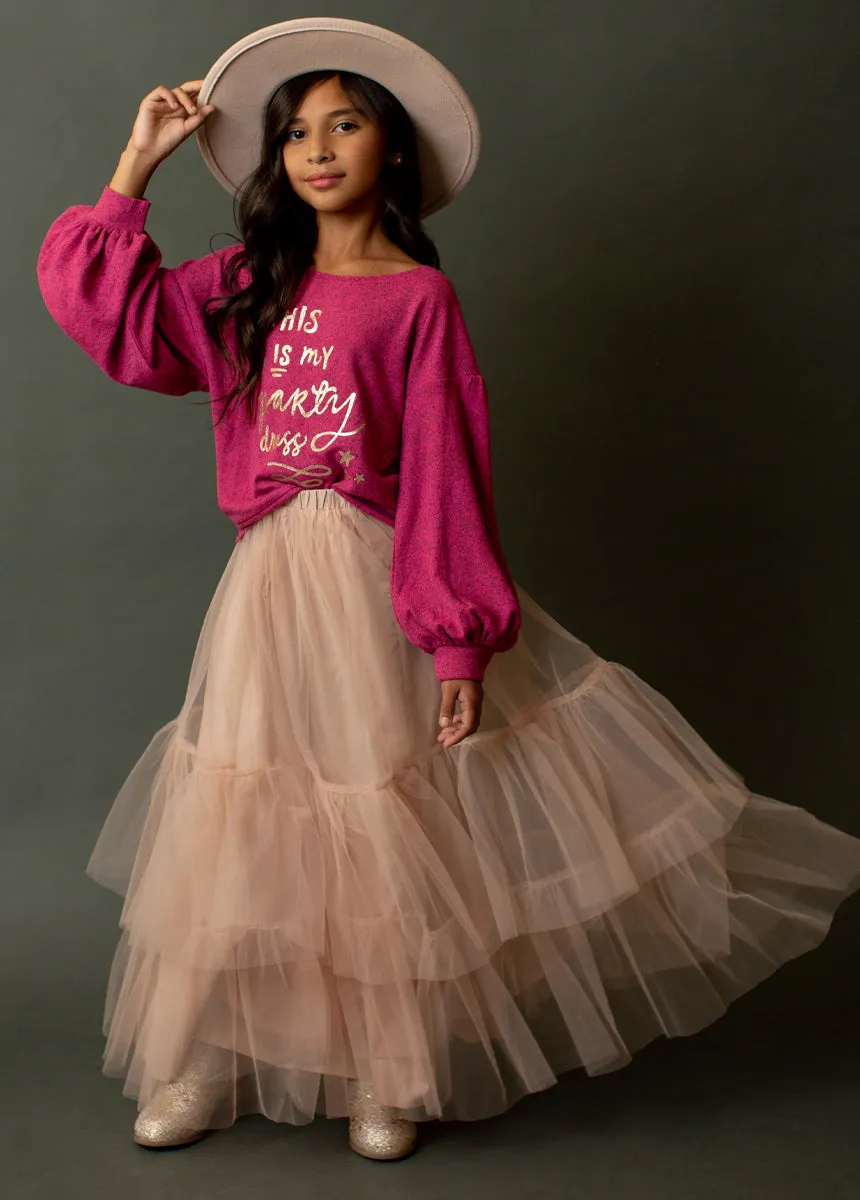 Zenni Skirt in Blush
